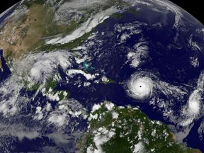 A NASA satellite captured the storm from space