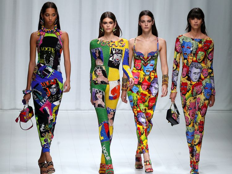 More of Versace&#39;s iconic designs were showcased to mark the 20 year anniversary of his death 
