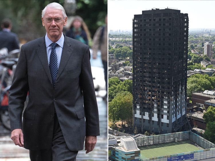 Sir Martin Moore-Bick, chairman of the Grenfell public inquiry arrives at the High Court in London