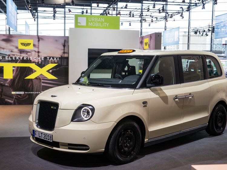 German beige cab: the London EV Company hope to sell the cab around the world. Pic: LEVC