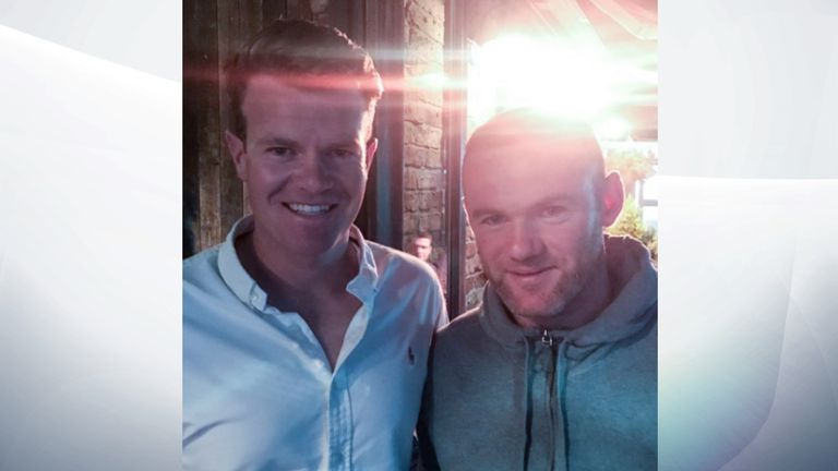 An Instagram photo showing Wayne Rooney, tagged at a bar. The photo was uploaded hours before he was arrested for drink driving. Pic: JackMciver26