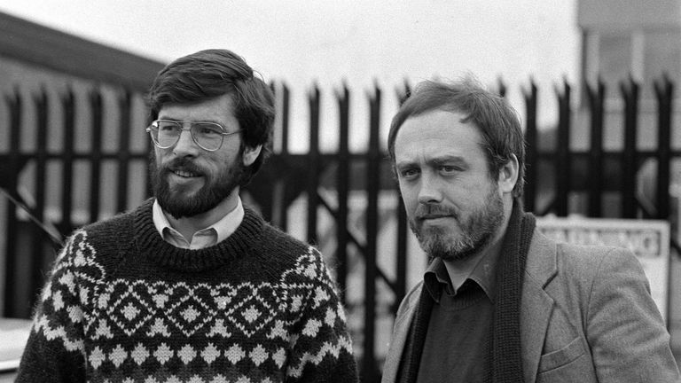  Gerry Adams and Danny Morrison -the two Sinn Fein Leaders banned from Britain after the Greater London Council invited them to London