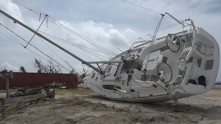Ninety-five percent of Tortola&#39;s boats have been destroyed, according to initial analysis