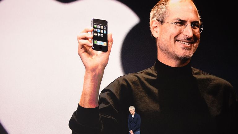 The launch included a tribute to late Apple CEO Steve Jobs