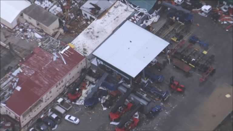 Hurricane Irma has caused havoc on the island of St Martin