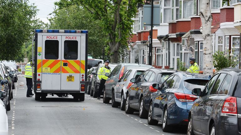 A police terror raid in London in June this year