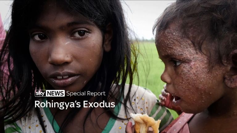 Rohingya child refugees (special title).