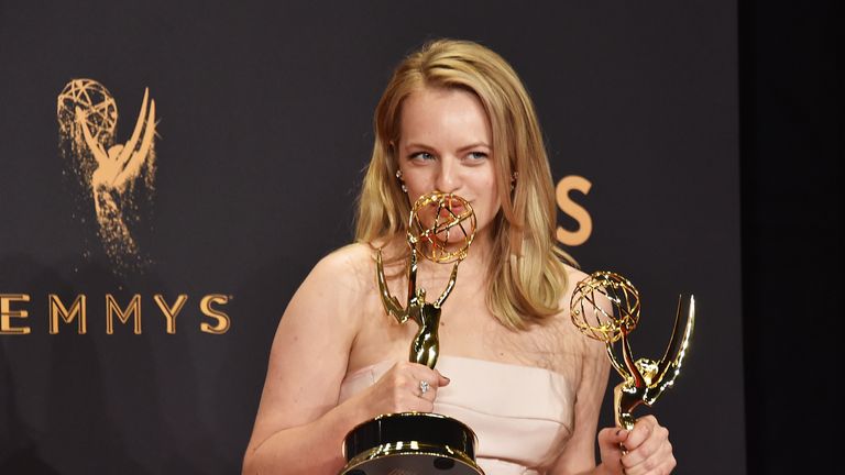 Elisabeth Moss scooped the main female award of the night