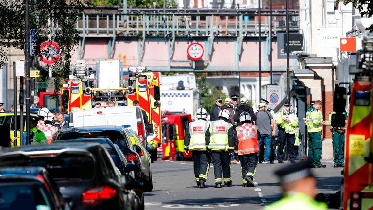 Scene after terror attack in west London