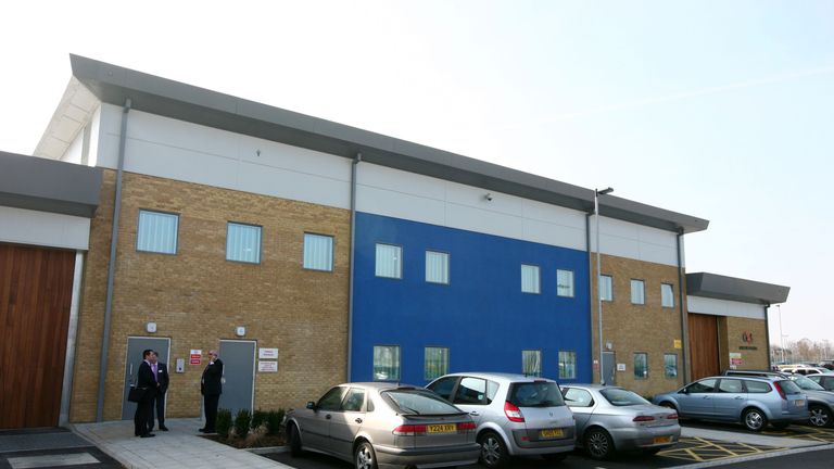 File photo dated 18/03/09 of Brook House Immigration Removal Centre, next to Gatwick Airport in West Sussex. Nine staff have been suspended from a G4S immigration centre after claims of abuse and assaults against detainees.