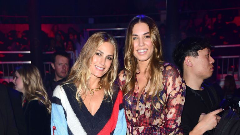 Amber Le Bon and Yasmin Le Bon during the Tommy Hilfiger Front row 
