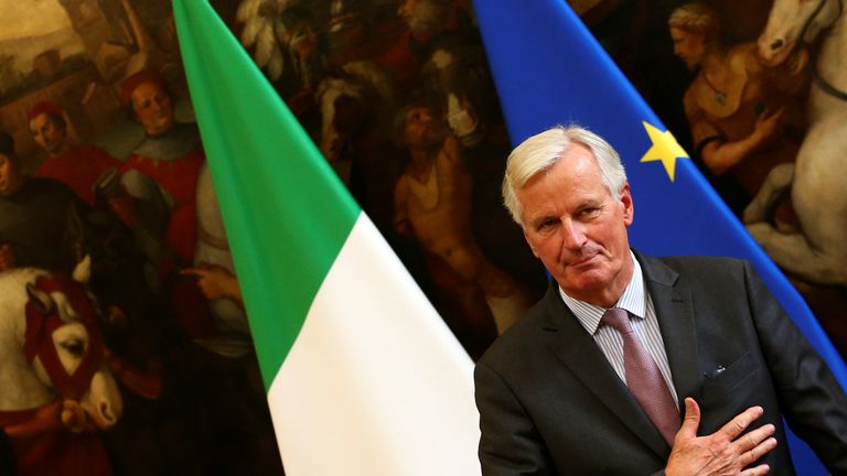 Michel Barnier in Rome