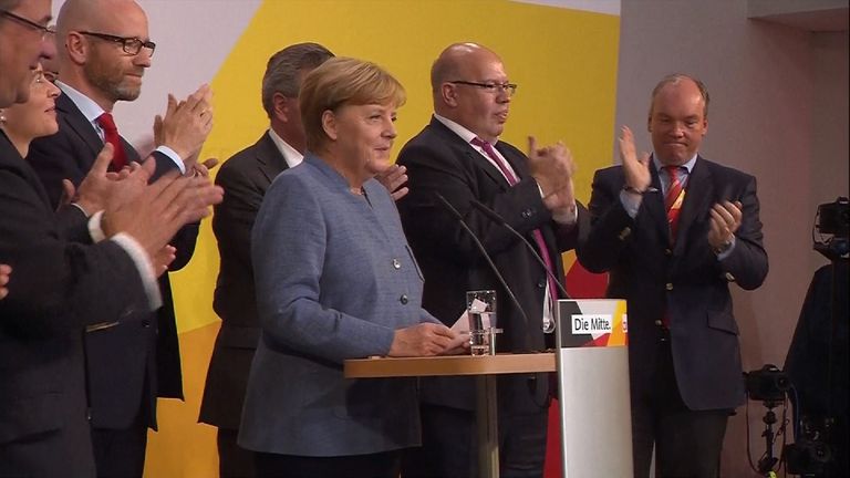 Angela Merkel wins fourth term