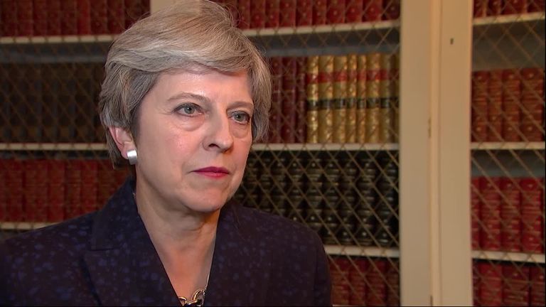 Theresa May answers UK criticism over hurricane Irma