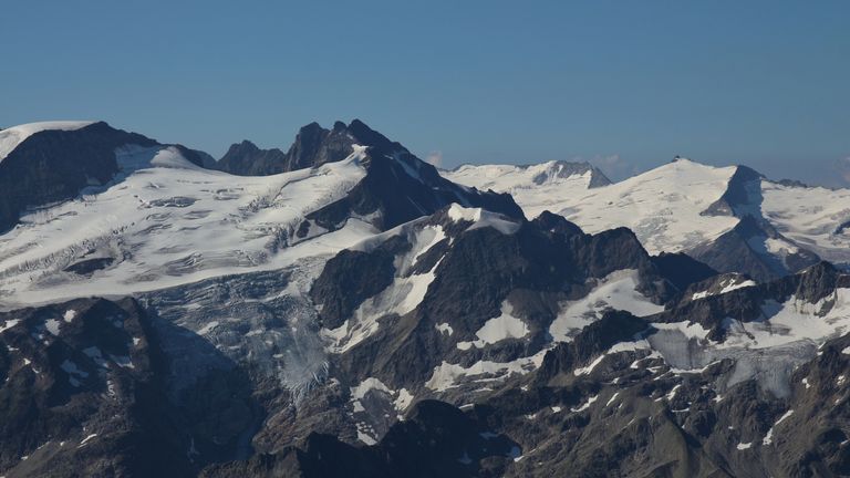 Trift glacier seen from mount Titlis 