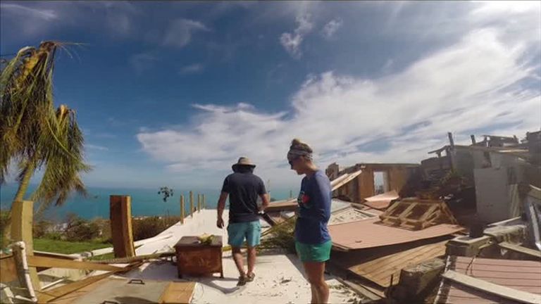 Jodi Jabis&#39; home in the US Virgin Islands was badly damaged