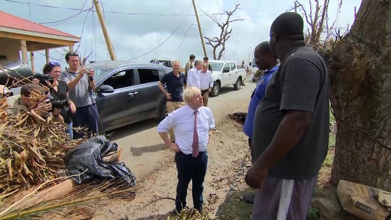 Boris Johnson visits Tortola