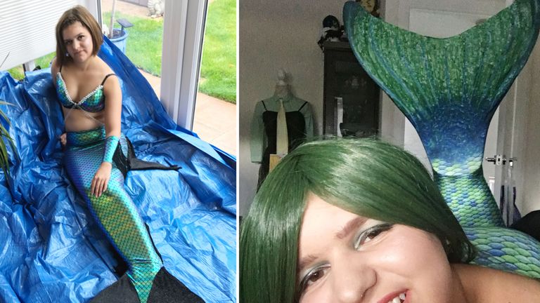 Leia Trigger has been told she cannot swim as a mermaid in public pool in Worcestershire