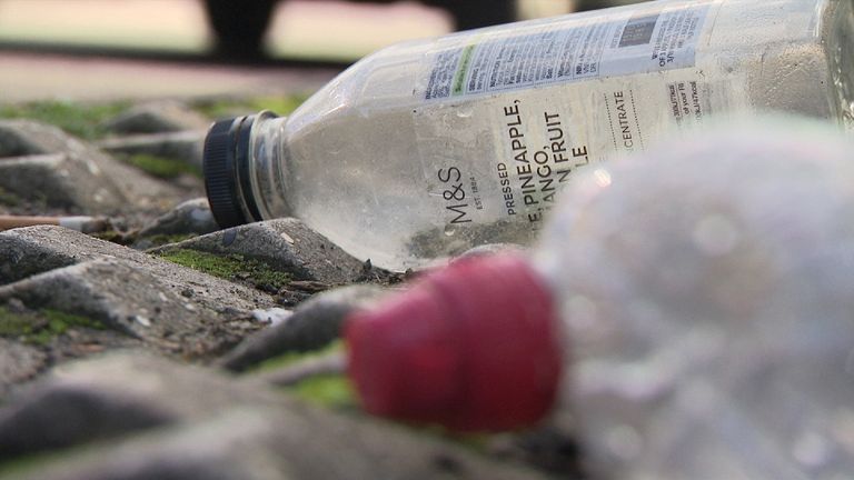 More than 700,000 bottles are littered in the UK every day