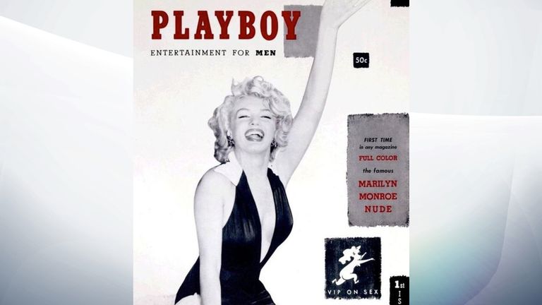 Playboy&#39;s first issue featured naked pictures of Marilyn Monroe