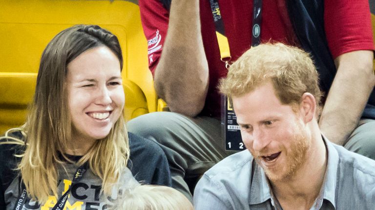 Harry entertained Emily during the volleyball