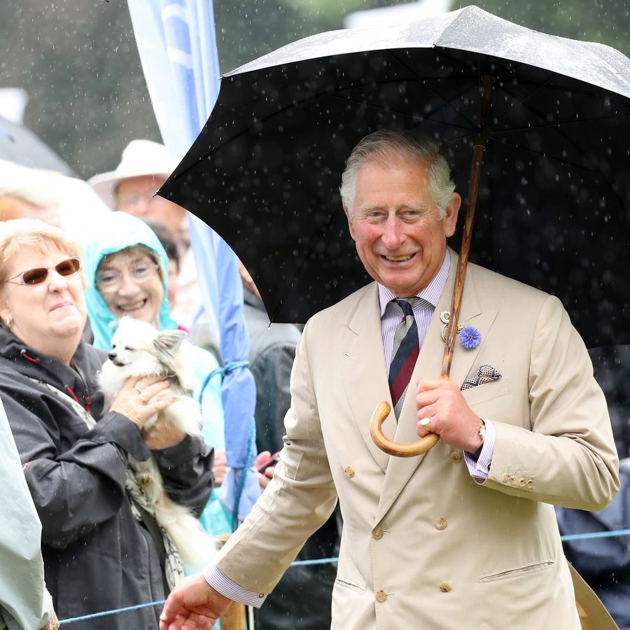 Prince Charles meets wellwishers during an official visit to the Sandringham Flower Show 