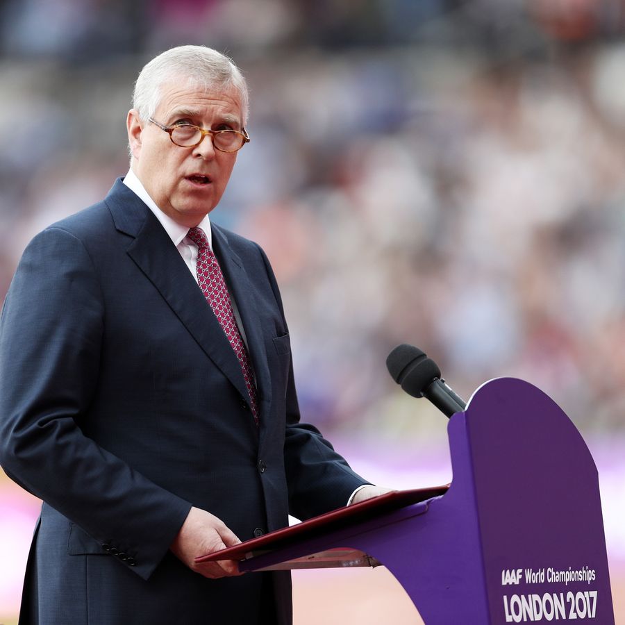 The Duke of York makes a speech during day one of the 16th IAAF World Athletics 