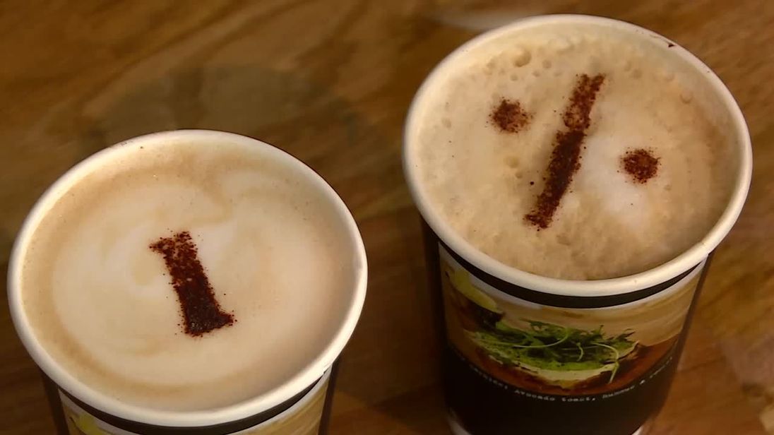 Plastic is layered thinly over disposable coffee cups to make then waterproof