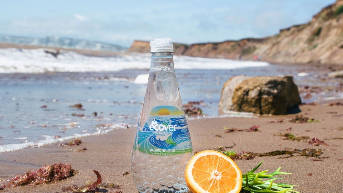 Ecover undated handout photo of their Ocean Bottle which is to be made with 50% ocean plastic, collected from the beaches of Rio de Janeiro. The bottle aims to raise awareness of the growing problem of plastics in our oceans. Photo credit should read: Ecover/PA Wire