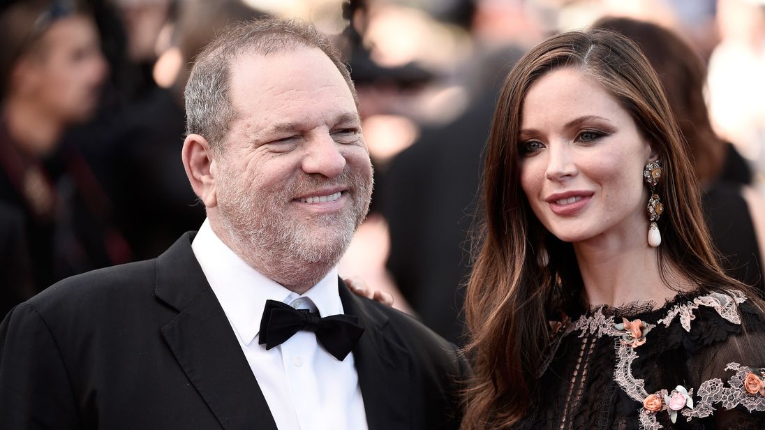 The producer and his wife Georgina Chapman at the Cannes Film Festival in 2015
