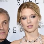 Lea Seydoux (right), with her co-star in Spectre and Inglourious Basterds Christoph Waltz, says Weinstein tried to kiss her