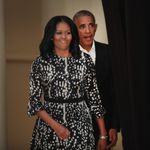 CHICAGO, IL - MAY 03: Former President Barack Obama and his wife Michelle arrive for a roundtable discussion at the South Shore Cultural Center about the Obama Presidential Center, which is scheduled to be built in nearby Jackson Park, on May 3, 2017 in Chicago, Illinois. The Presidential Center design envisions three buildings, a museum, library and forum. (Photo by Scott Olson/Getty Images)