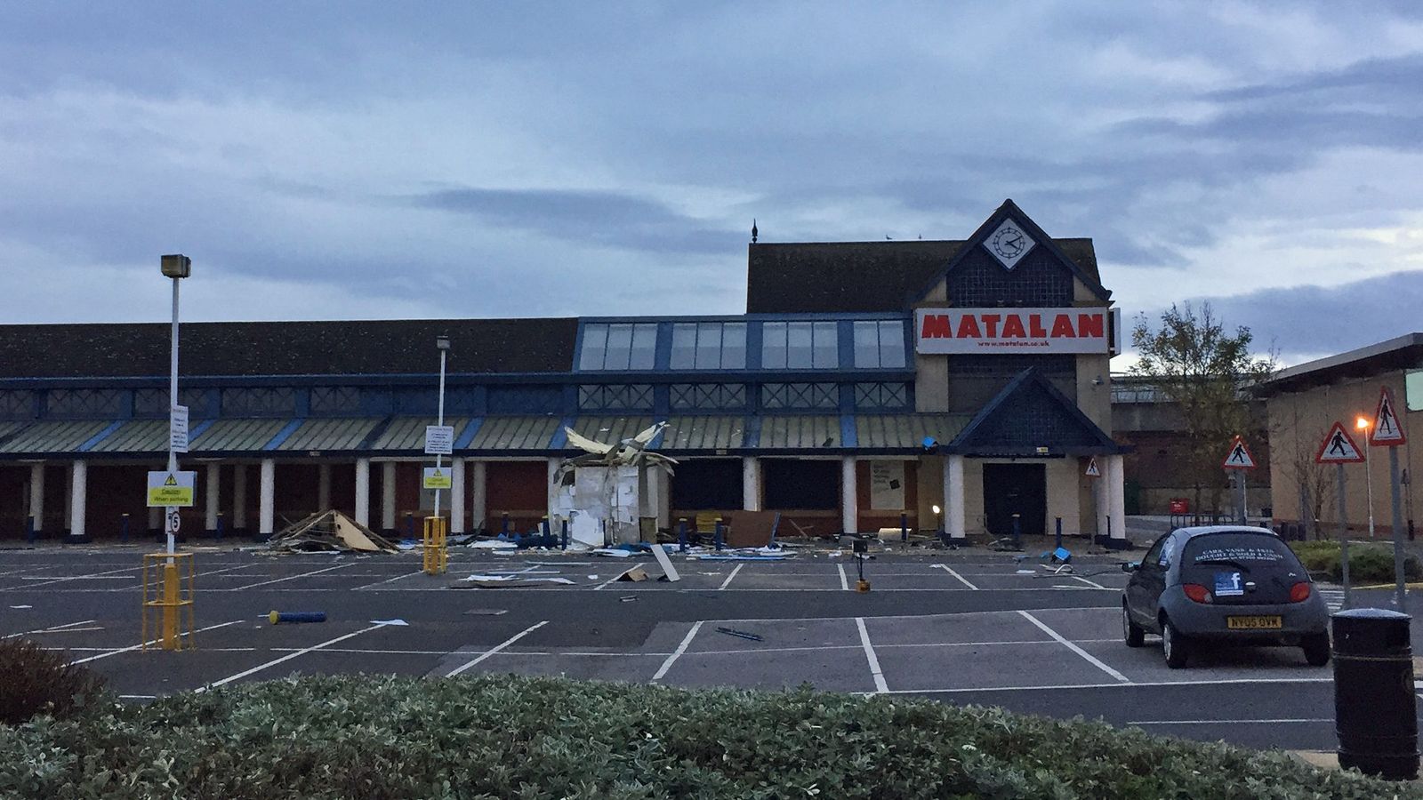 Thieves use gas to blow up cash machine outside Matalan in Darlington