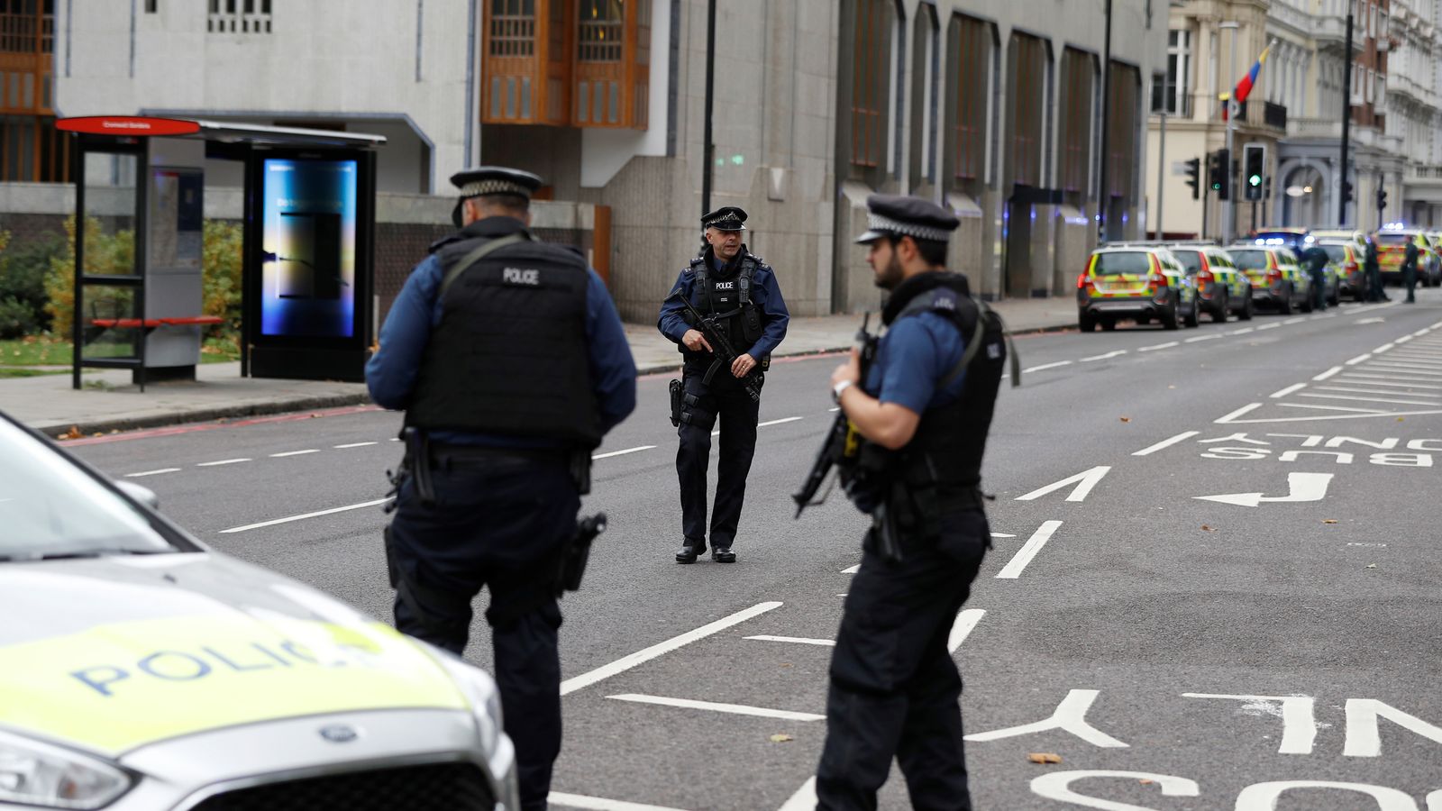 Car mounts pavement near Natural History Museum UK News Sky News