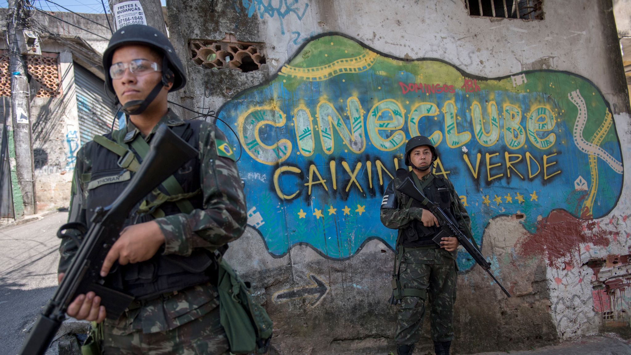 Military enter Rio de Janeiro favela in gang raids | World News | Sky News