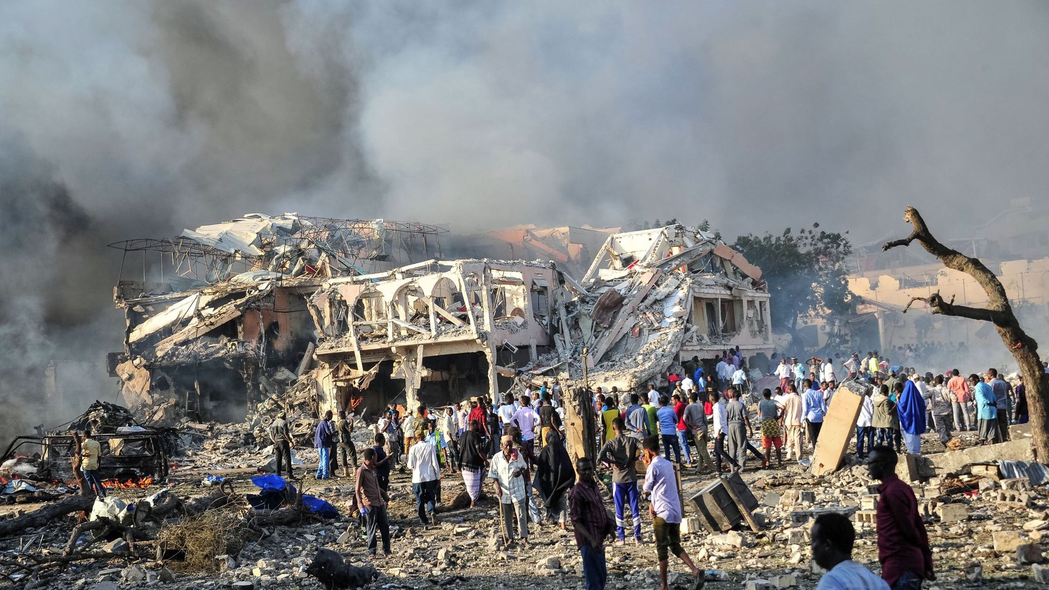 Somalia's Deadliest Truck Bomb Attack Kills 276 People | UK News | Sky News