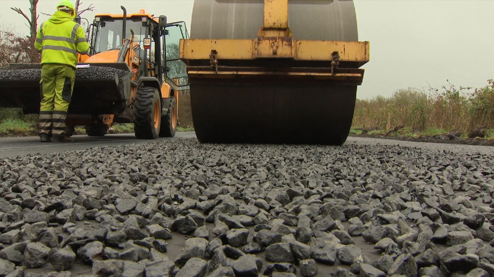 plastic-bottles-and-bags-recycled-to-build-roads-climate-news-sky-news