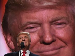 Donald Trump addresses the final night of last year&#39;s Republican National Convention
