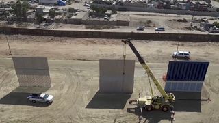 Competing designs for President Trump&#39;s Mexico wall