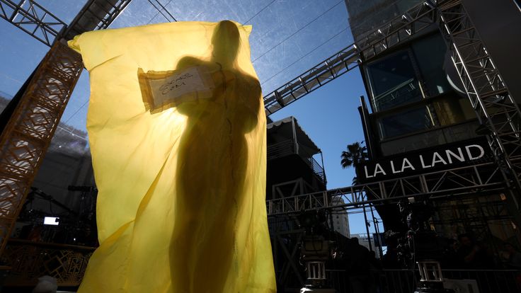 Preparations for the 89th Academy Awards in Hollywood, California