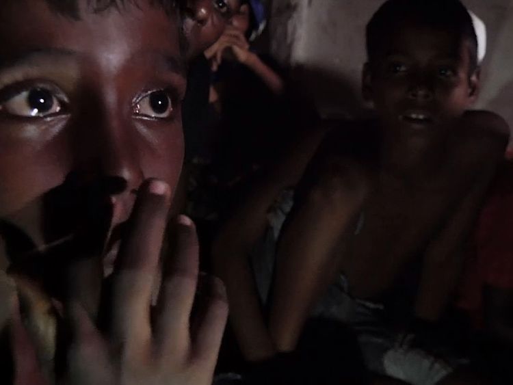 Children who survived from the boat