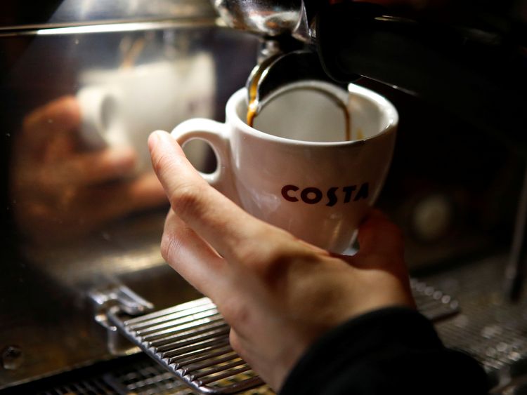 Costa Coffee to split from Whitbread