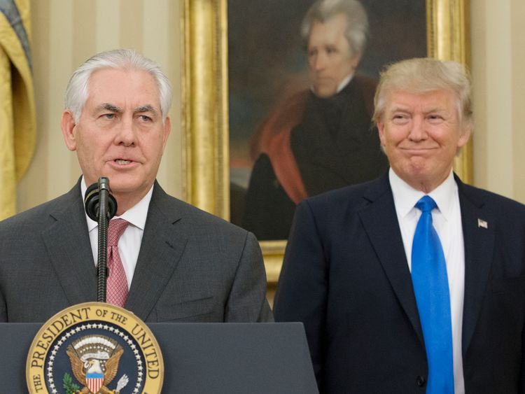 Donald Trump is sure he'd win an IQ test comparison with Secretary of State Rex Tillerson 