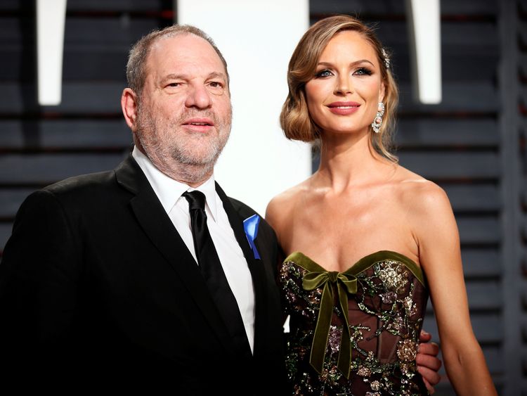 Harvey Weinstein and his wife Georgina Chapman