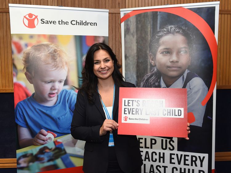 Heidi Allen at the Save The Children evening reception at the Conservative Party conference
