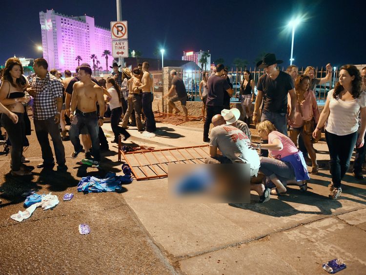 Las Vegas shooting: 'Dozens of bodies were piled up on ground'