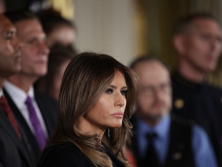 Melania Trump spoke of cases of addictions she encountered