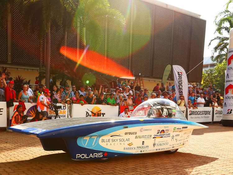 Canada&#39;s Blue Sky Solar Racing team entered with Polaris