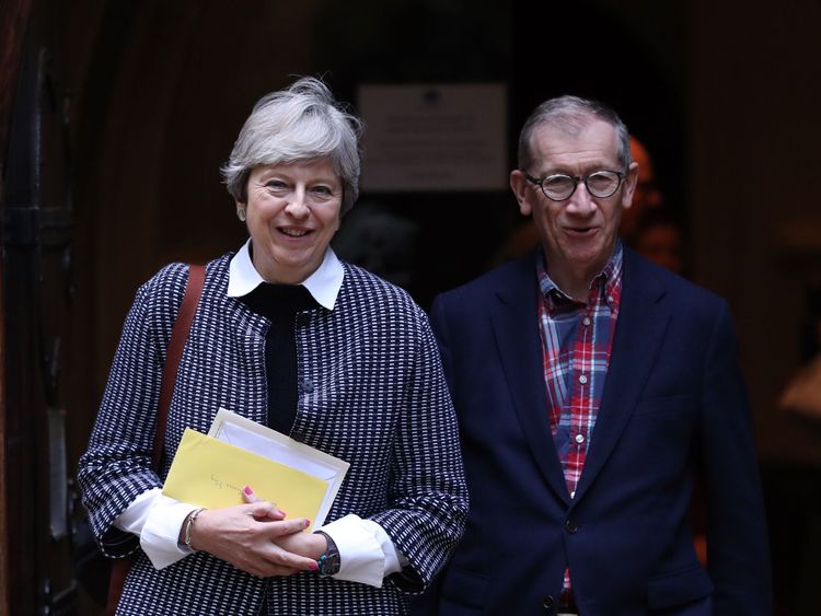 Theresa May and Philip May