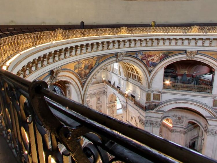The Whispering Gallery runs around the interior of the cathedral's dome. Pic: St Paul's Cathedral
